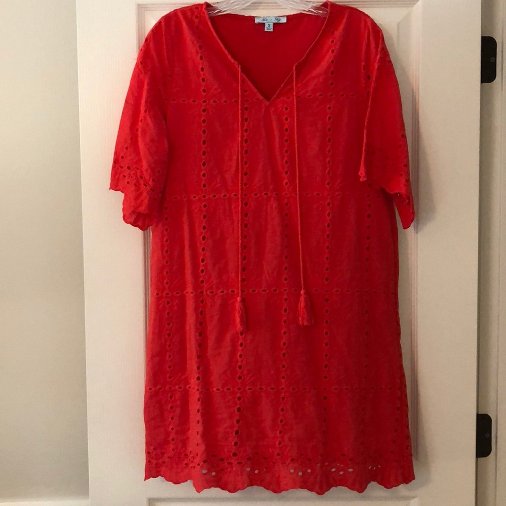 SHE + SKY Red dress size S